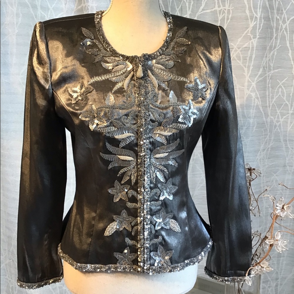 Victor Costa by Nahdree formal metallic jacket